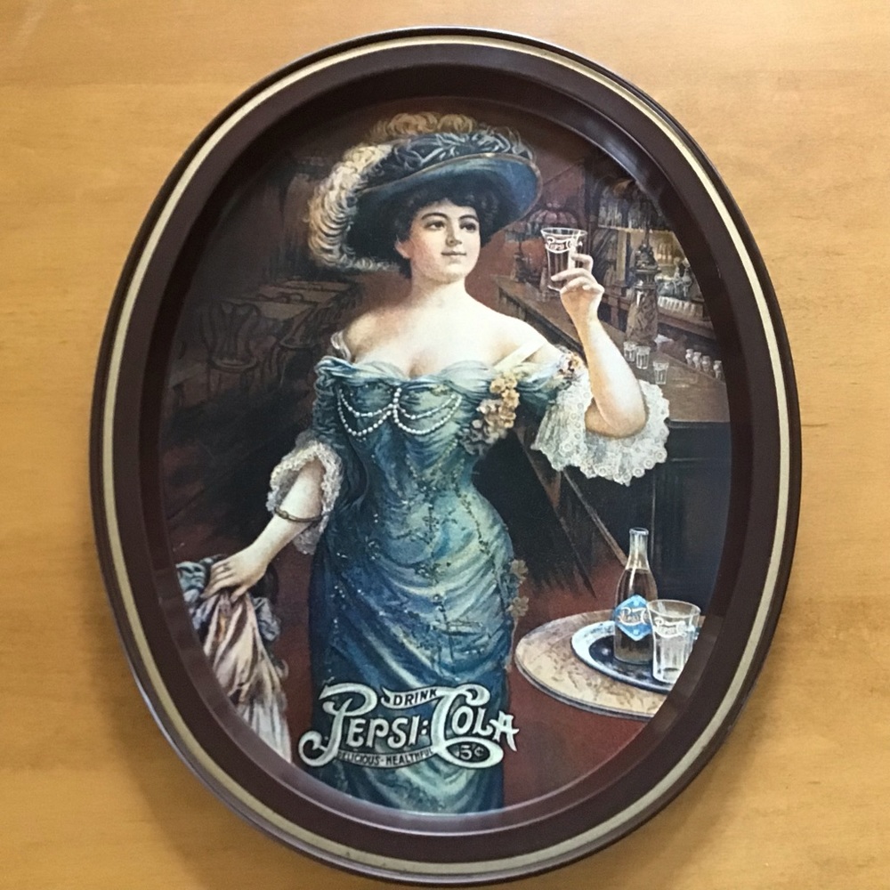 Vintage Pepsi Cola Metal Tray